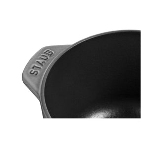 Ris - Cocotte 16cm / 1,7l, Rund, grafittgrå, Støpejern - STAUB 🇫🇷 - GRYTE - Me & Max AS