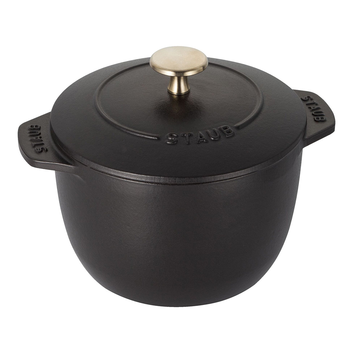 Ris - Cocotte 16cm / 1,7l, Rund, svart, Støpejern - STAUB 🇫🇷 - GRYTE - Me & Max AS