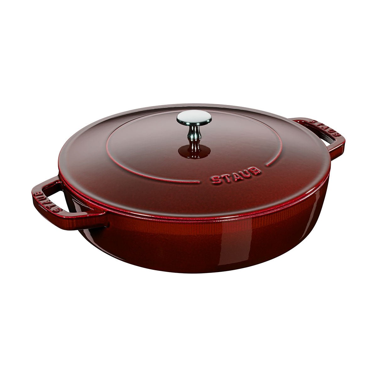 Sautepanne Chistera 24 cm / 2,4l, rund, Grenadine, støpejern - STAUB 🇫🇷 - GRYTE - Me & Max AS