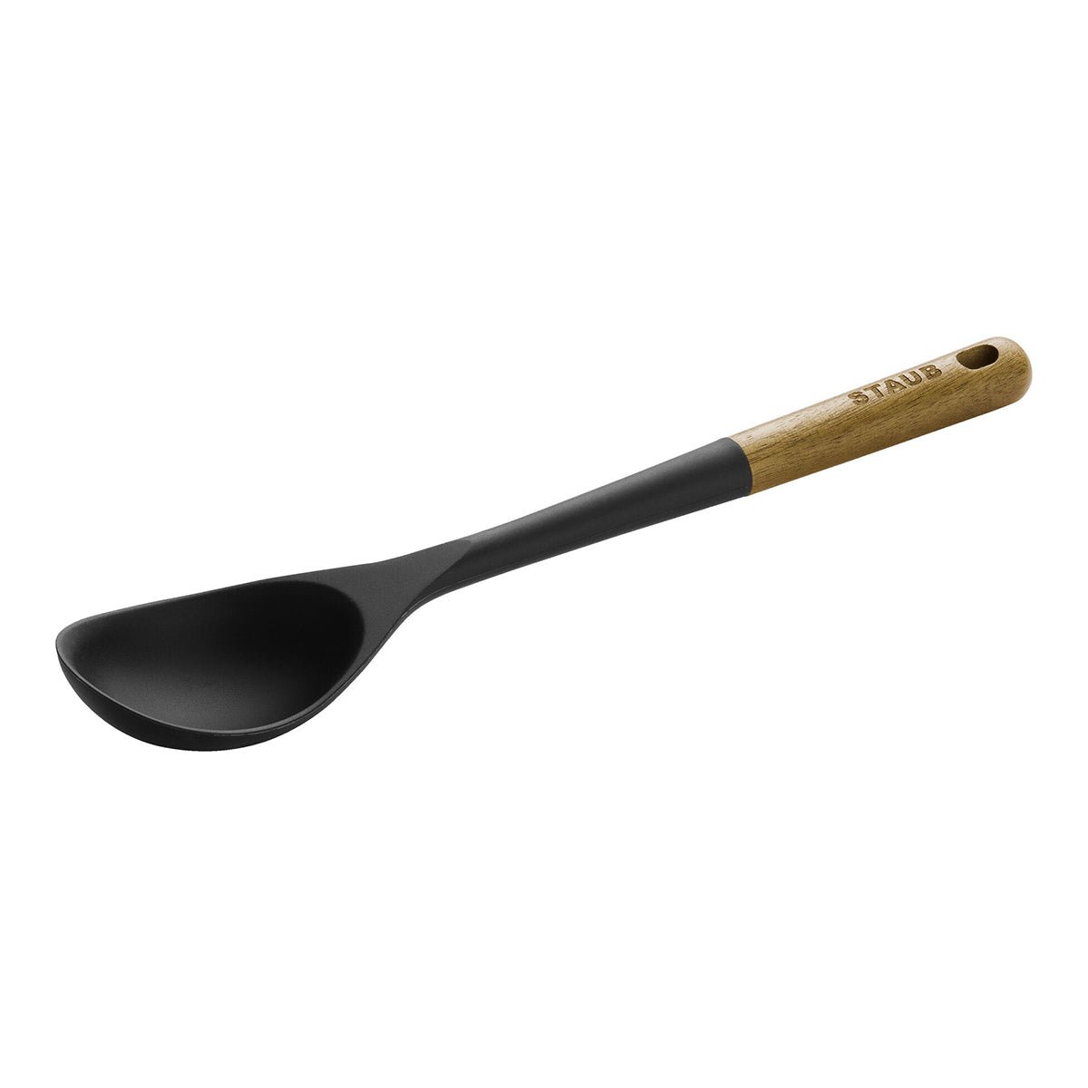 Serveringsskje i silikon (31cm), sort - STAUB KJØKKEN - KJØKKENYTSTYR - Me & Max AS
