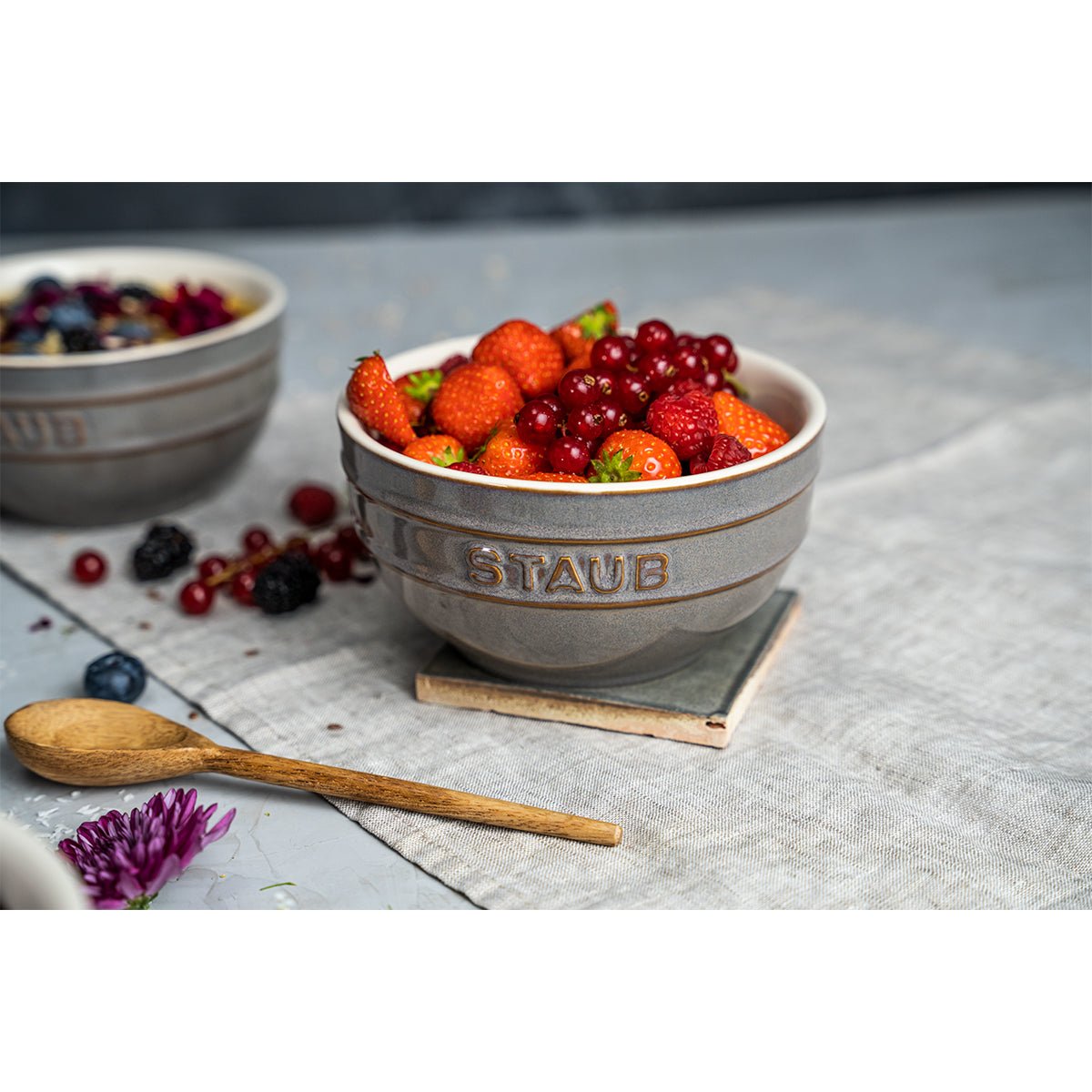 Skåler, 4 stk, 14 cm, antikk grå, keramikk - STAUB CERAMIC 🇫🇷 - KERAMIKK - Me & Max AS
