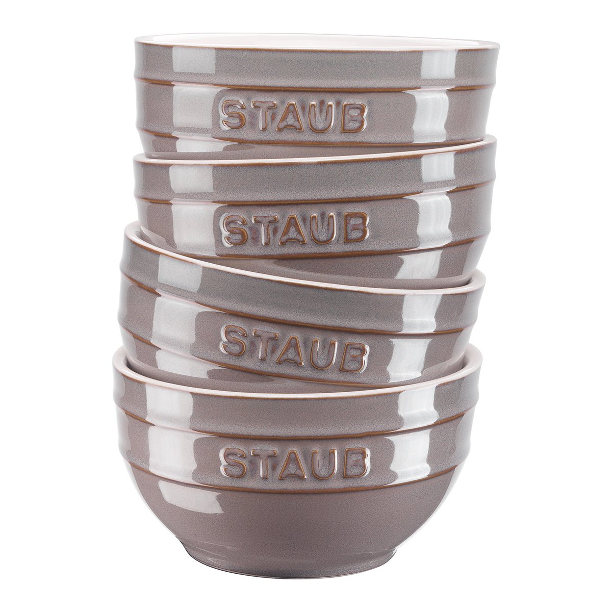 Skåler, 4 stk, 14 cm, antikk grå, keramikk - STAUB CERAMIC 🇫🇷 - KERAMIKK - Me & Max AS