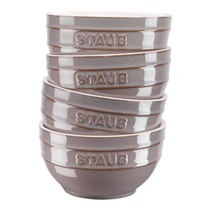 Skåler, 4 stk, 14 cm, antikk grå, keramikk - STAUB CERAMIC 🇫🇷 - KERAMIKK - Me & Max AS