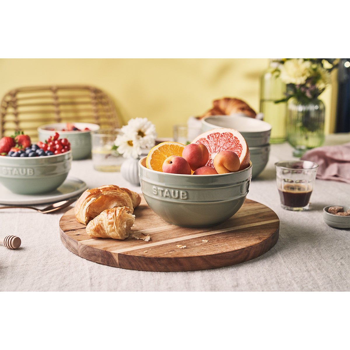 Skåler, 4 stk, 14 cm, eukalyptus, keramikk - STAUB CERAMIC 🇫🇷 - KERAMIKK - Me & Max AS