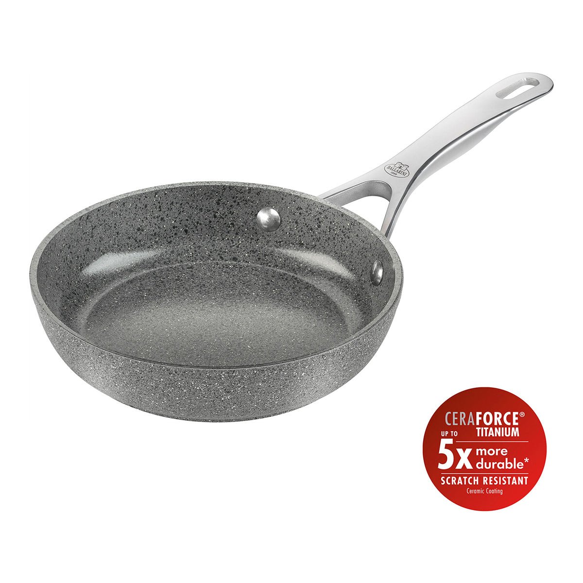 Stekepanne, 20cm, aluminium, titanforsterket keramisk - BALLARINI SALINA CERAMIC - STEKEPANNE - Me & Max AS