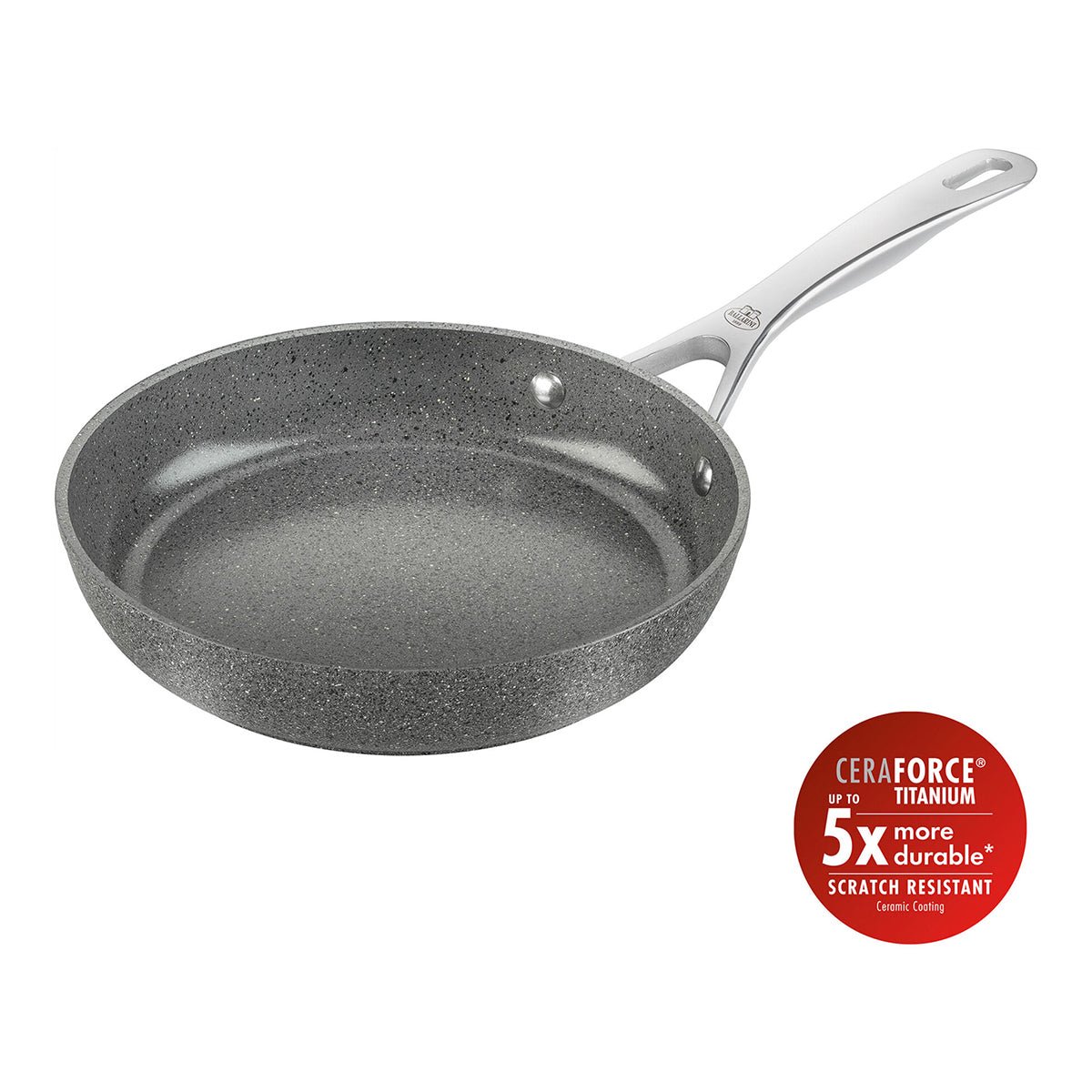 Stekepanne, 24cm, aluminium, titanforsterket keramisk - BALLARINI SALINA CERAMIC - STEKEPANNE - Me & Max AS