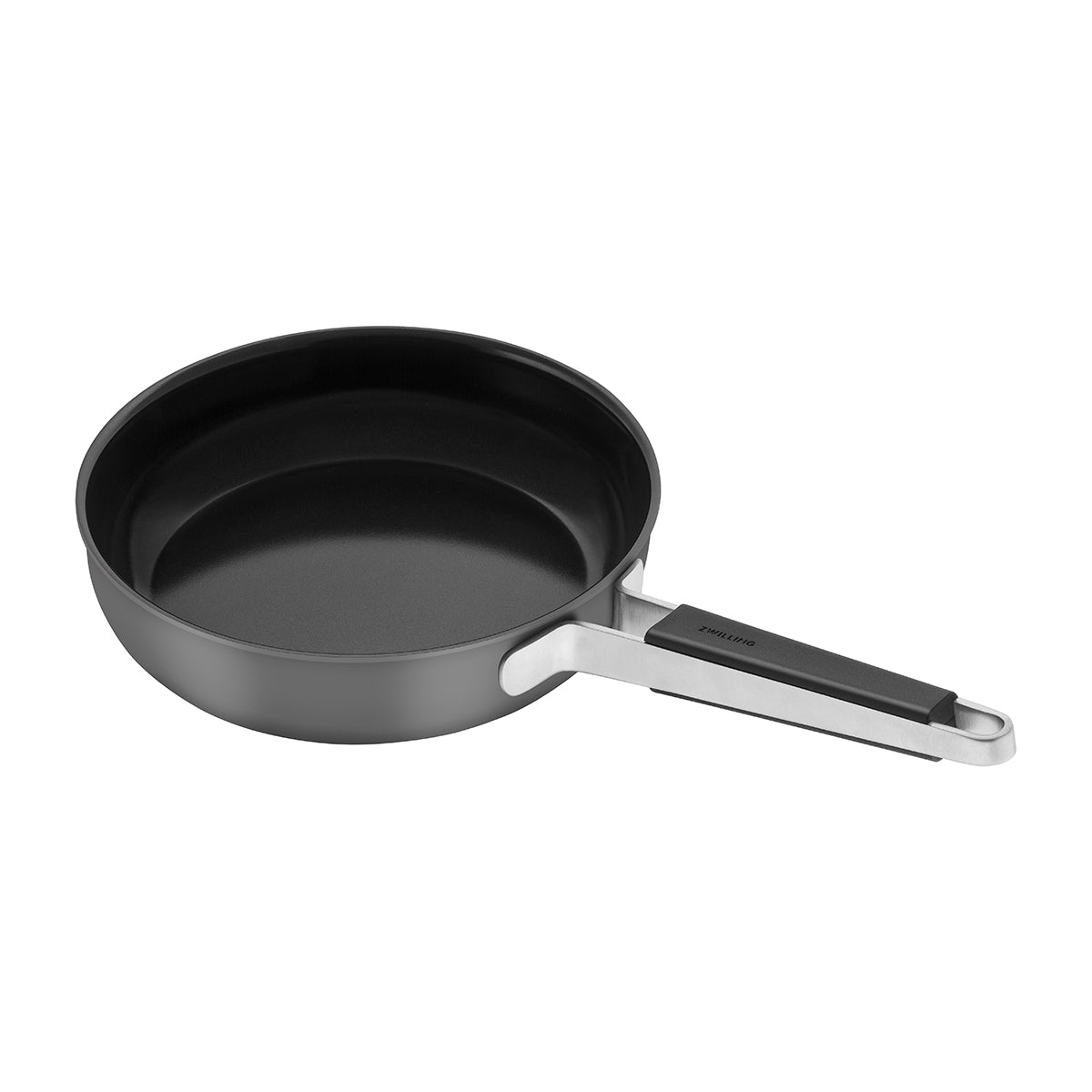 Stekepanne 24cm, keramisk non - stick - belegg, 18/10 rustfritt stål, grå - ZWILLING PURE - GRYTE - Me & Max AS