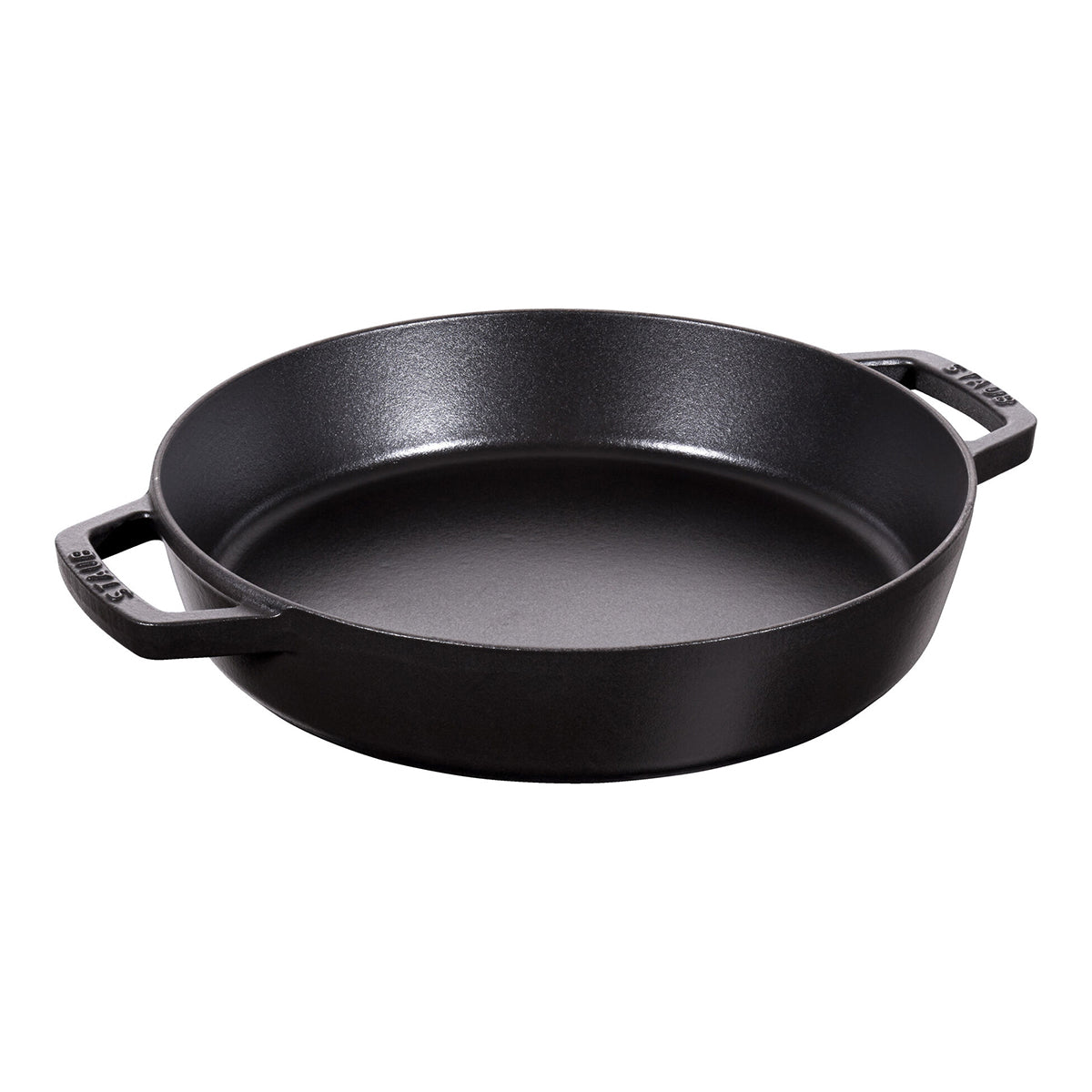 Stekepanne 26cm, 2 håndtak, svart, støpejern - STAUB 🇫🇷 - STEKEPANNE - Me & Max AS