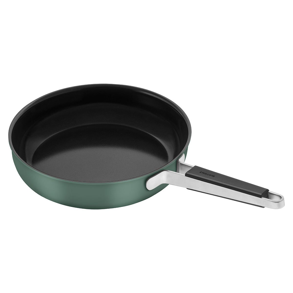 Stekepanne 28cm, keramisk non - stick - belegg, 18/10 rustfritt stål, grønn - ZWILLING PURE - GRYTE - Me & Max AS