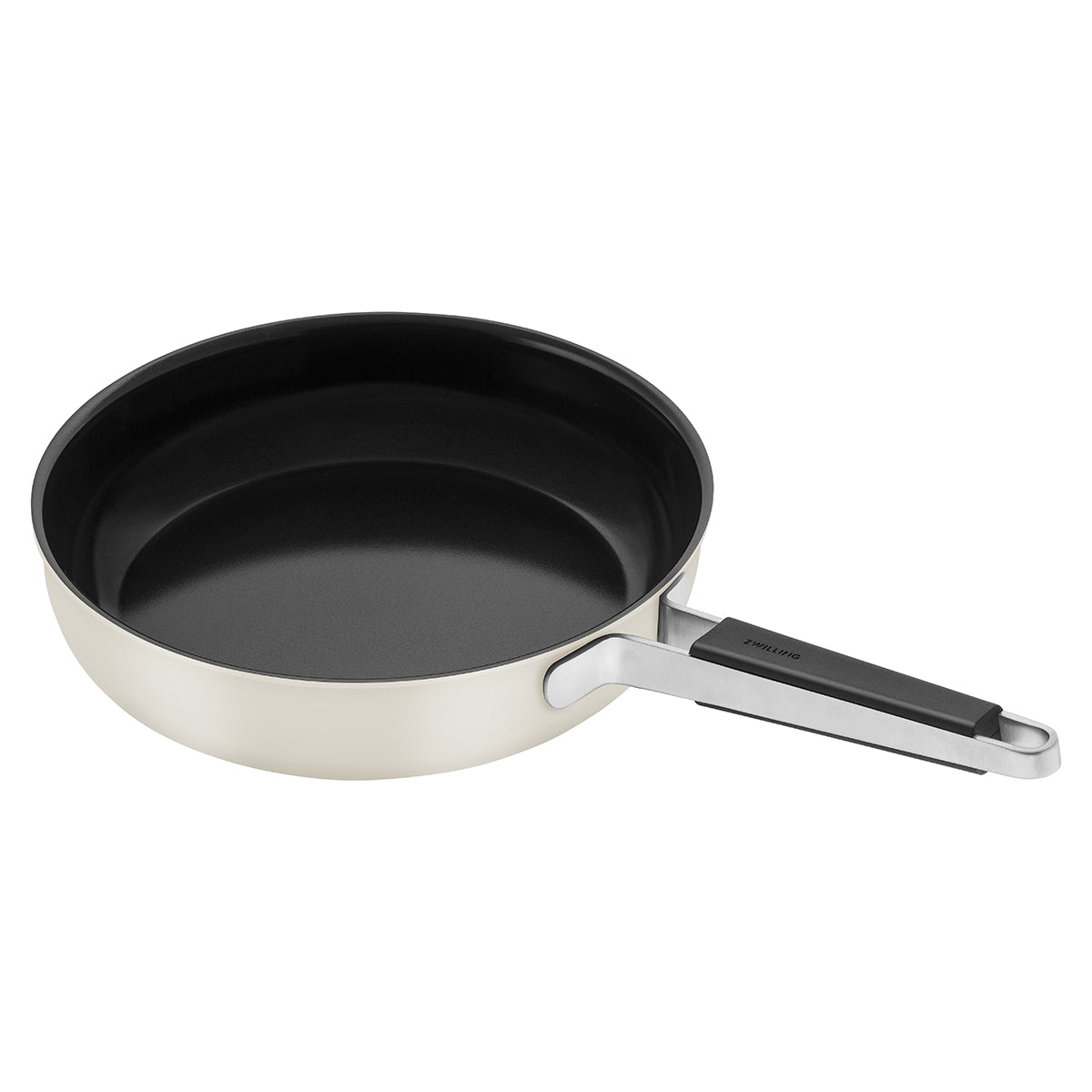 Stekepanne 28cm, keramisk non - stick - belegg, 18/10 rustfritt stål, hvit - ZWILLING PURE - GRYTE - Me & Max AS