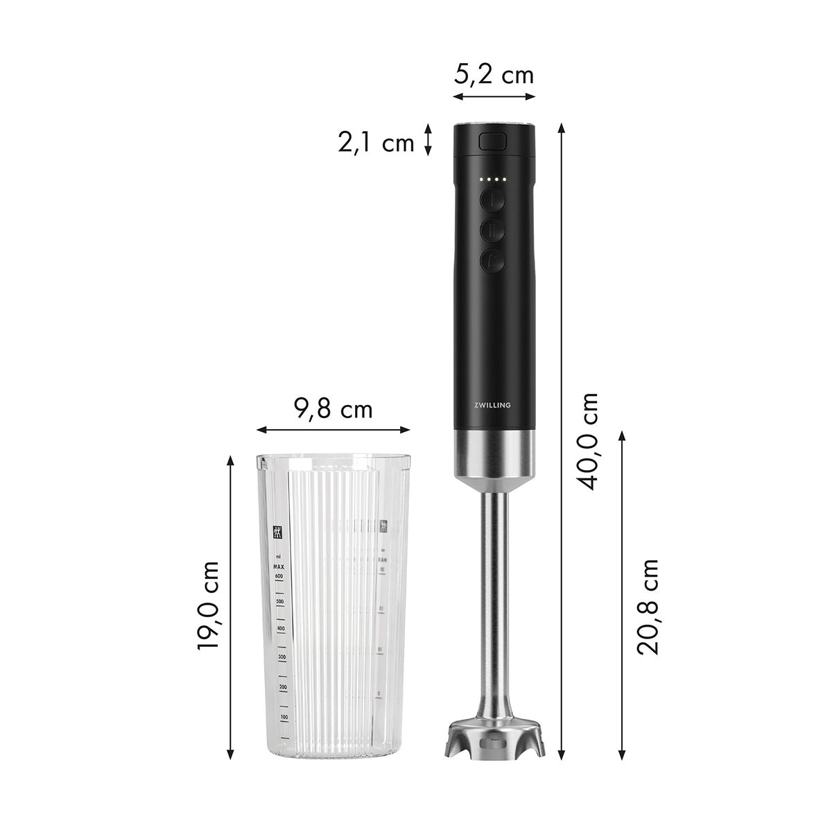 Trådløs Stavmikser inkl. batteri - ZWILLING ENFINIGY XTEND - KJØKKENYTSTYR - Me & Max AS