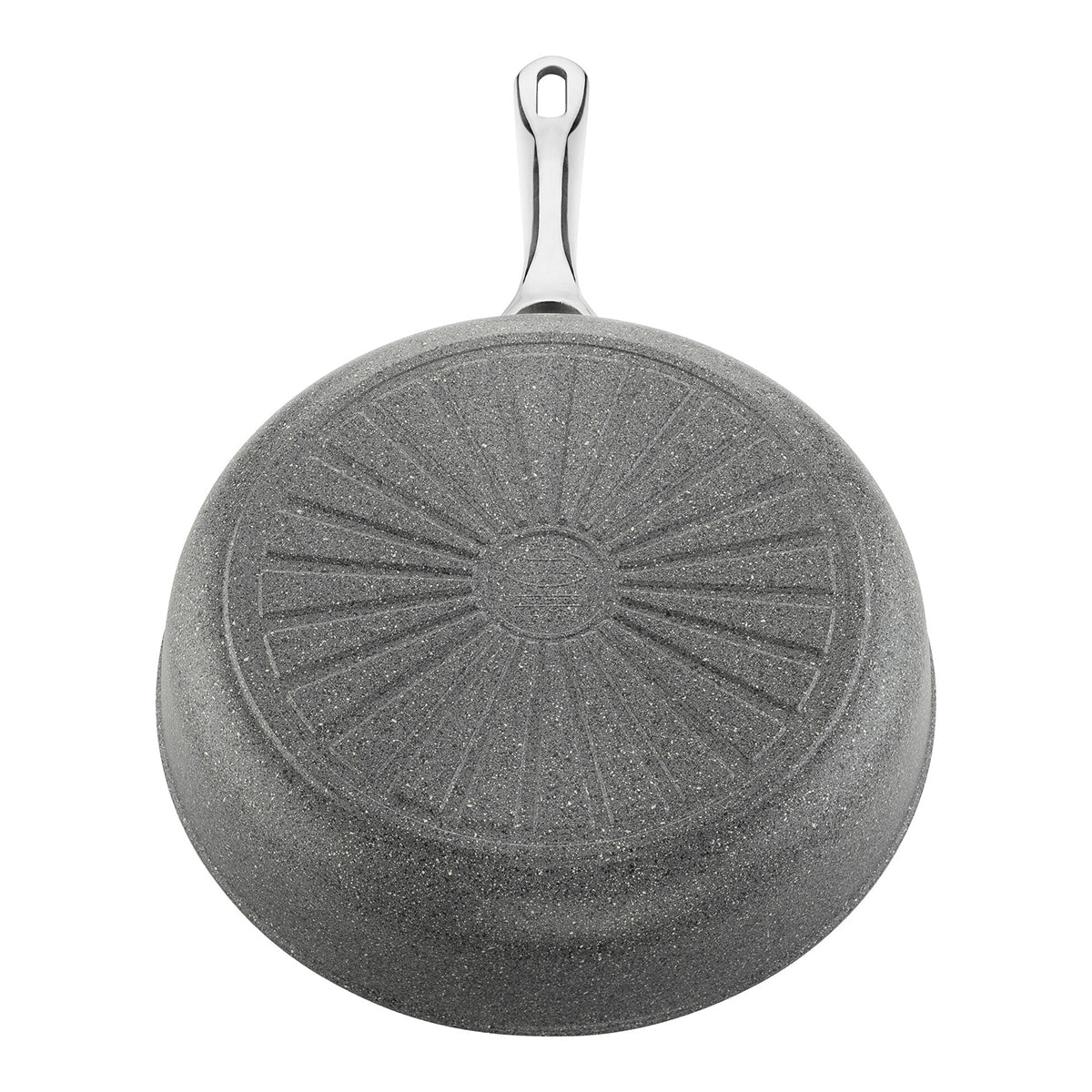 Traktørpanne med lokk, 28cm, aluminium, titanforsterket - BALLARINI SALINA CERAMIC - STEKEPANNE - Me & Max AS