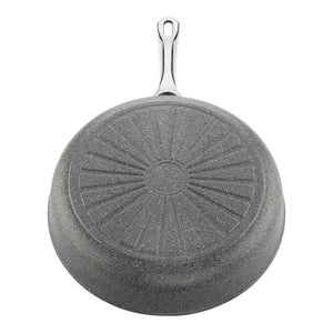 Traktørpanne med lokk, 28cm, aluminium, titanforsterket - BALLARINI SALINA CERAMIC - STEKEPANNE - Me & Max AS