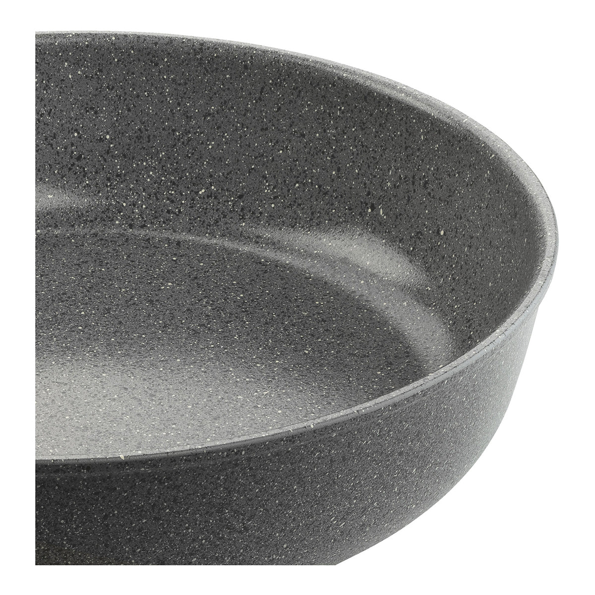 Traktørpanne med lokk, 28cm, aluminium, titanforsterket  - BALLARINI SALINA CERAMIC - STEKEPANNE - Me & Max AS