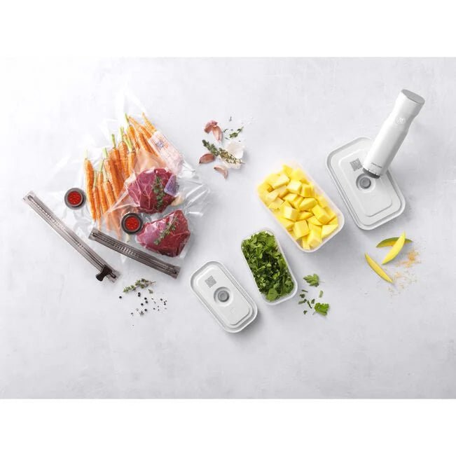 Vakuum startpakke, Plast / S/M, 7 deler, Hvit - ZWILLING FRESH - VAKUUM - Me & Max AS