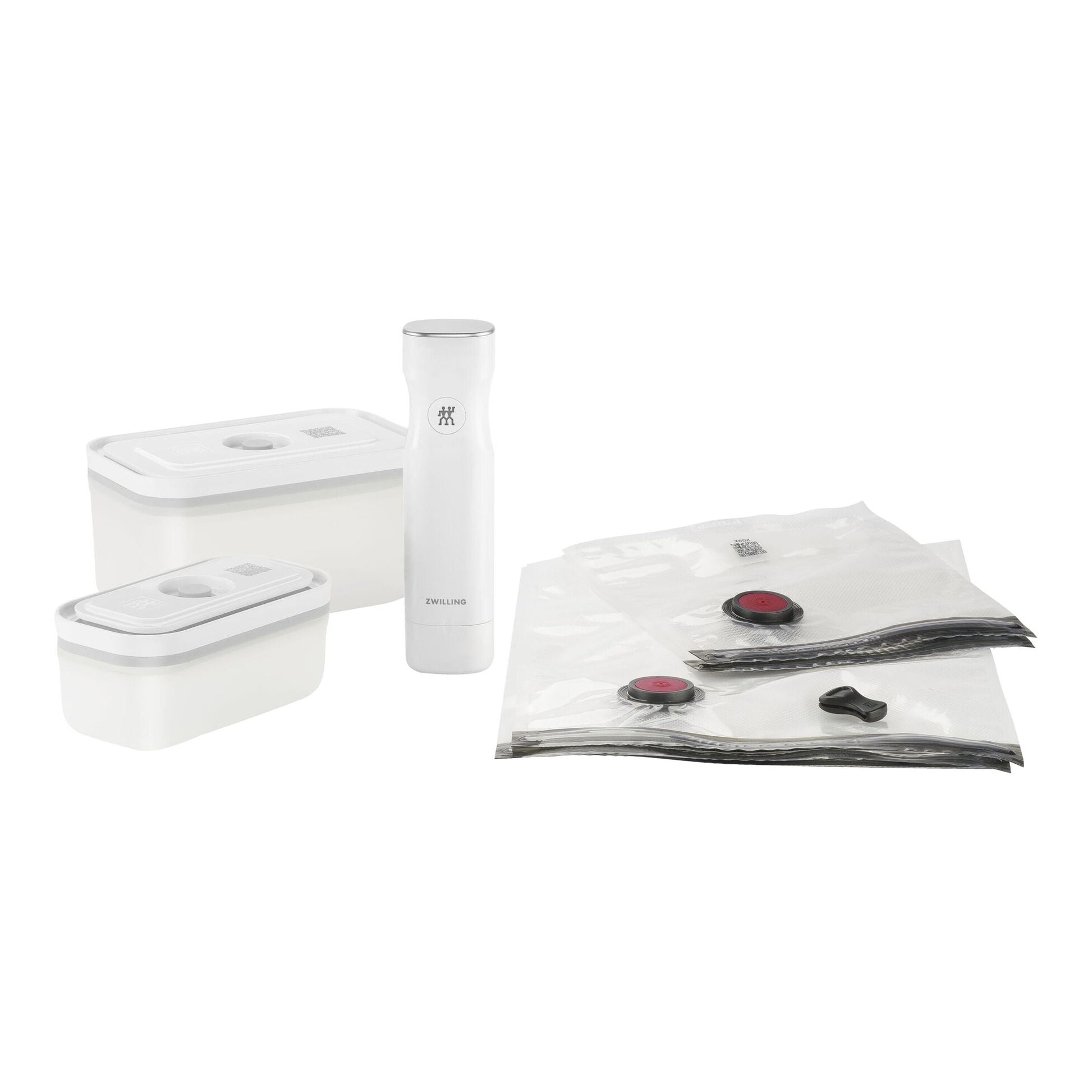 Vakuum startpakke, Plast / S/M, 7 deler, Hvit - ZWILLING FRESH - VAKUUM - Me & Max AS