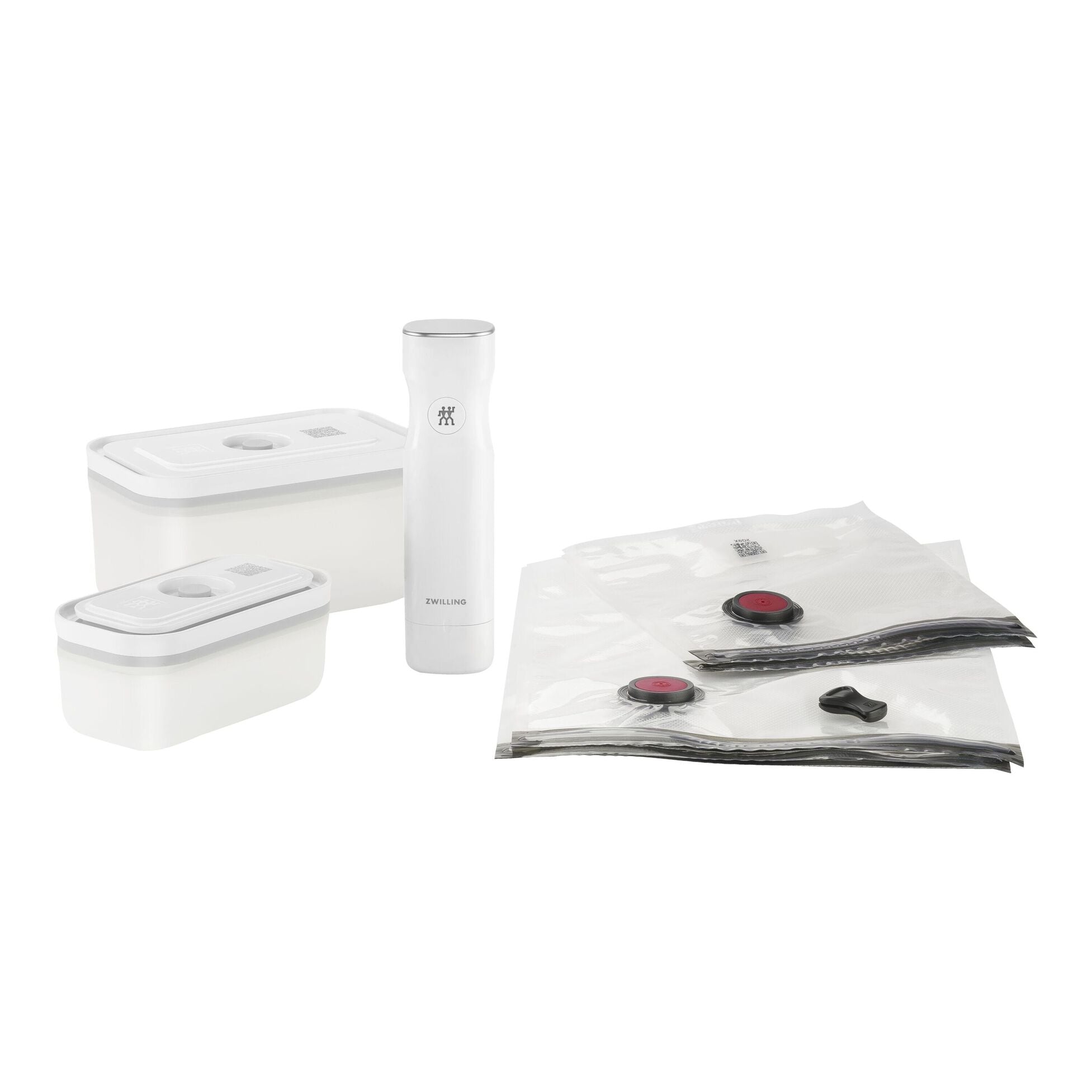 Vakuum startpakke, Plast / S/M, 7 deler, Hvit - ZWILLING FRESH - VAKUUM - Me & Max AS