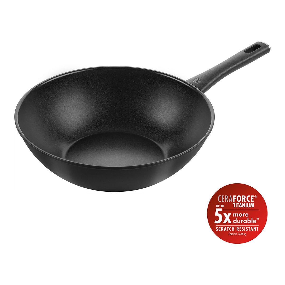 Wok, 30 cm, Aluminium, Titanforsterket Keramisk Nonstick - belegg - ZWILLING MADURA PLUSS - STEKEPANNE - Me & Max AS